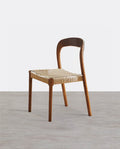 Bonnie Dining Chair, Rattan & Solid Wood - Miola