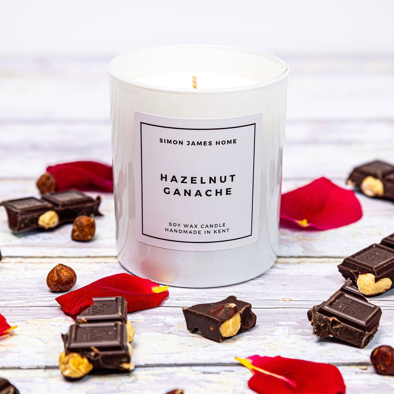 Hazelnut Ganache Candle - Handmade Soy Wax