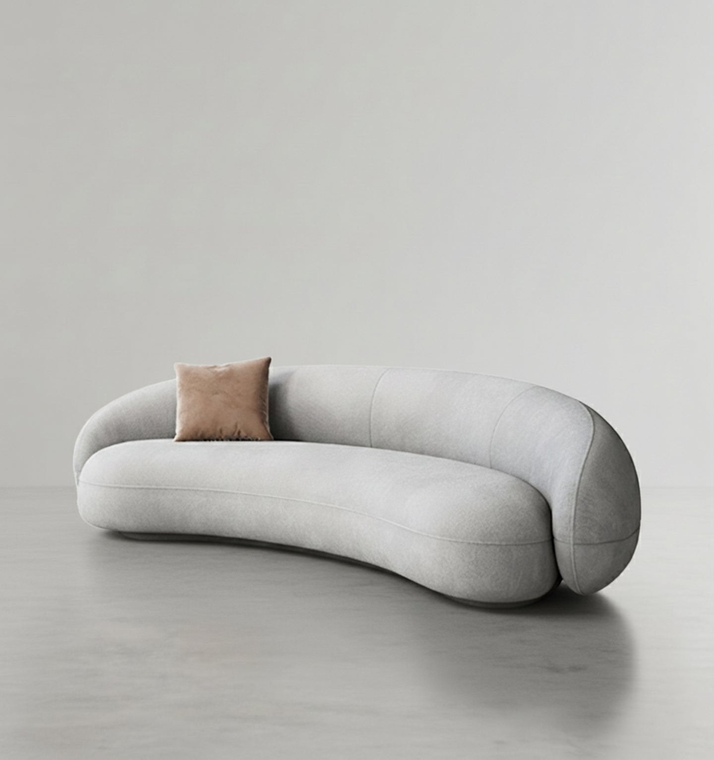 Julep Modern Curved Three Seater, Four Seater Sofa, Velvet - Miola