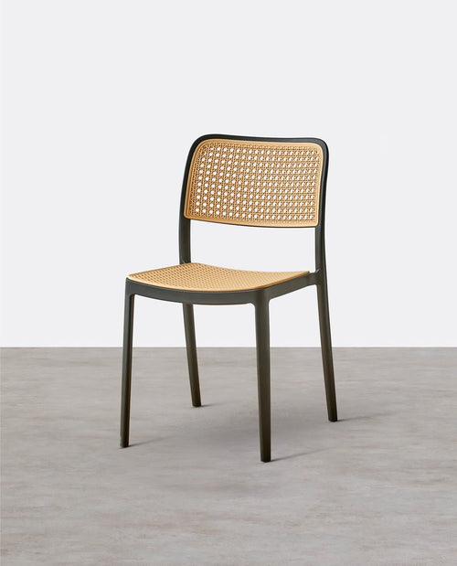 Ann Rattan Style Dining Chair, Plastic - Miola