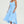 Load image into Gallery viewer, Dot Print Button Down High Low Strappy Dress In Light Blue
