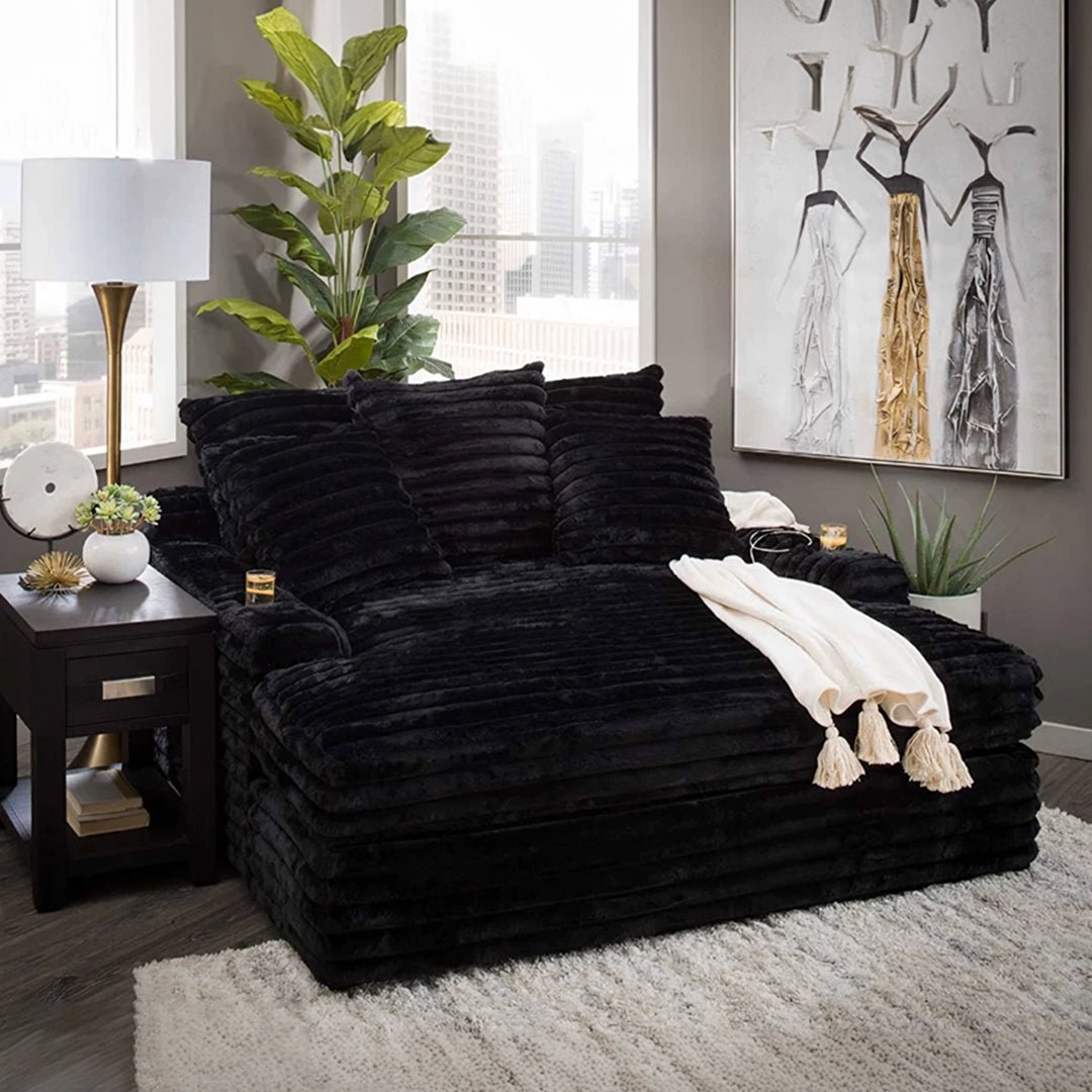 Echeverría Bean Bag Sofa, Day Bed Chaise, Armchair, Corduroy - Miola