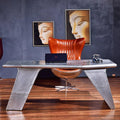 U8 Aviator Office Desk, Aviation Desk, Aluminium - Miola