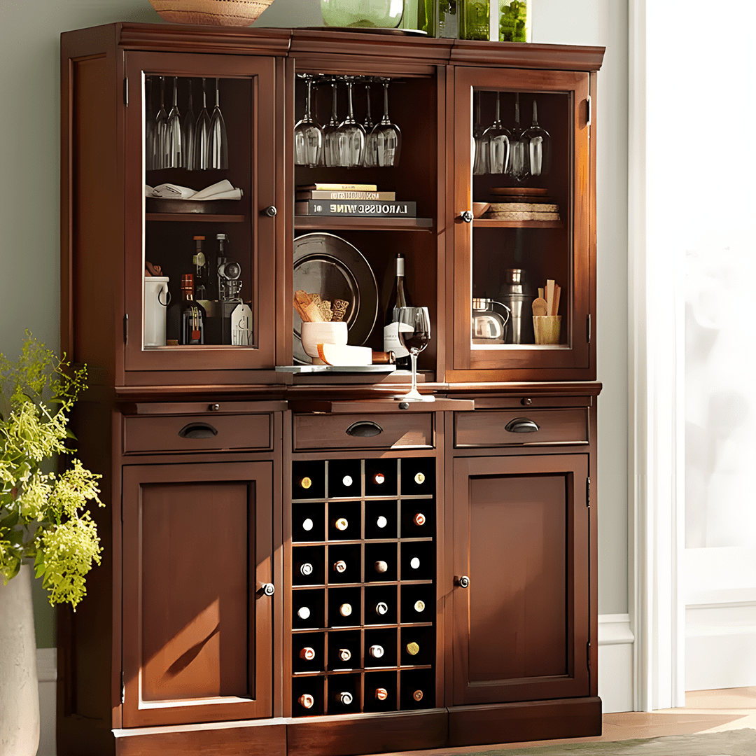 Ivanna Wine Cabinet, Wine Rack, Wood - Miola