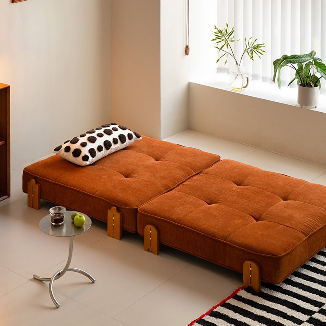 Salinas Lazy Sofa Bed, Single Sofa Bed, Corduroy - Miola