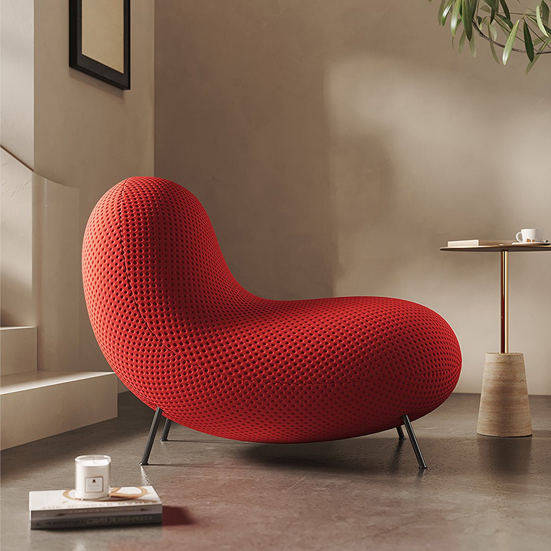 Cruz Easy Chair, Lounge Chair, Red - Miola