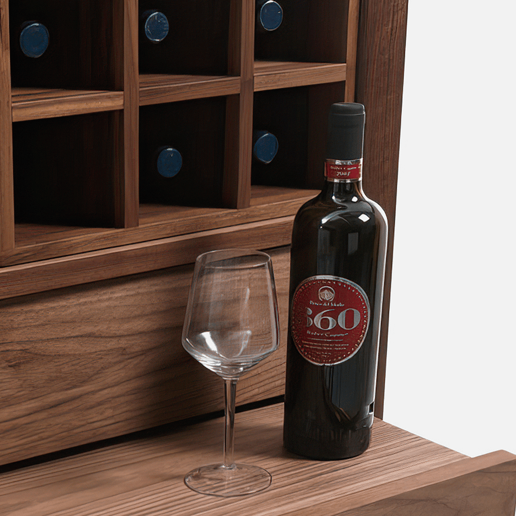 Grace Wine Cabinet, Solid Wood - Miola