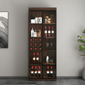 Silen Cocktail Drinks Cabinet, Drink Cabinet, Wine Cabinet, Wood & Glass - Miola