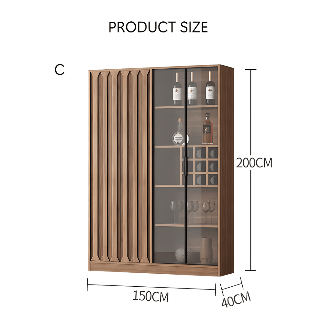 Dory Wine Cabinet, Solid Wood, More Sizes - Miola