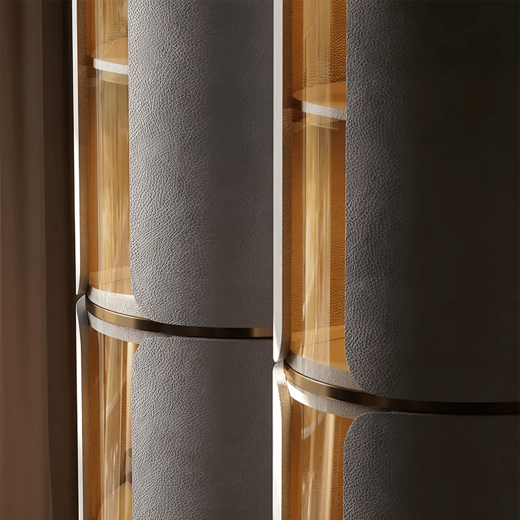 Triton Wine Rack And Wine Cabinet, Leather - Miola