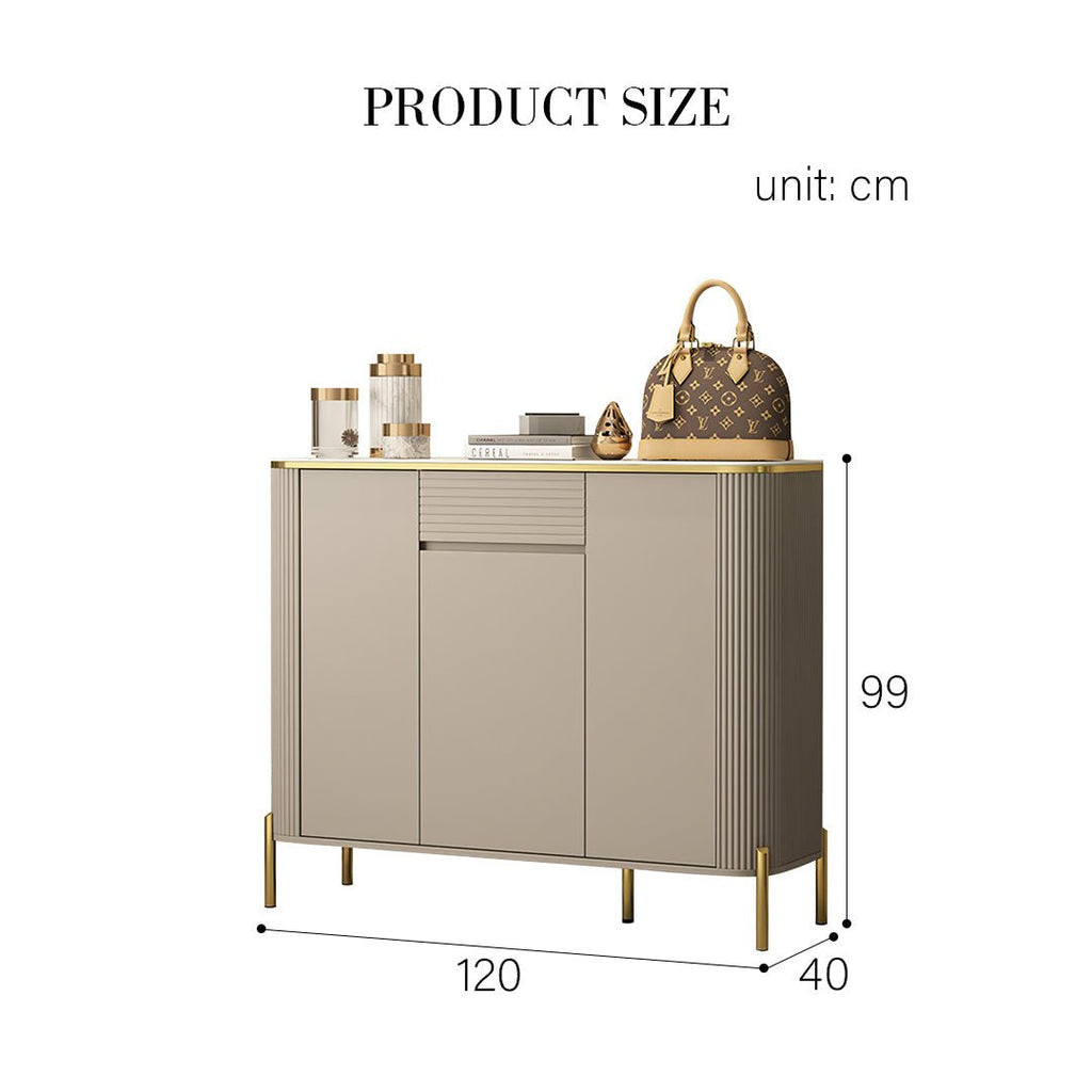 Malvina Shoe Storage, Light Grey - Miola