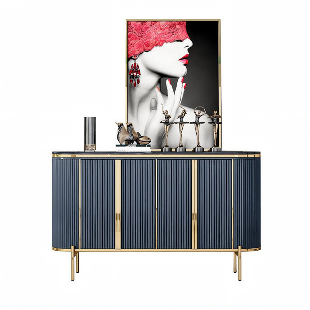Elec Sideboard, Green & Gold - Miola