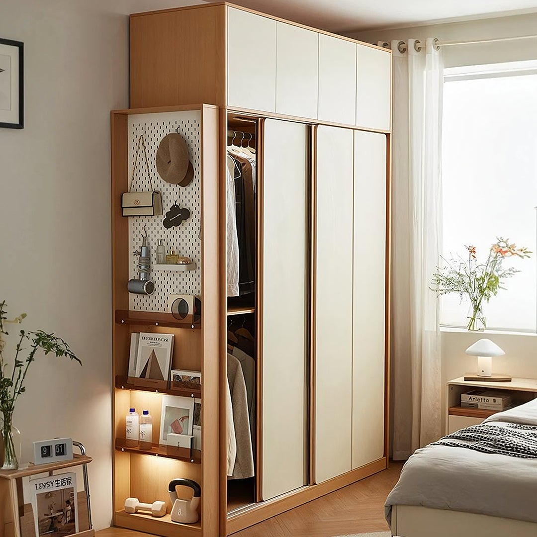 Soriano Sliding Door Wardrobe, Wood - Miola