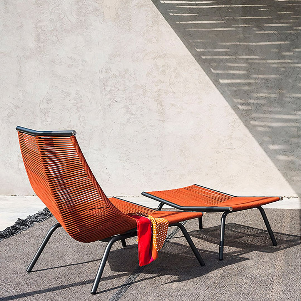Iqbal Outdoor Lounge Chair With Footstool - Miola