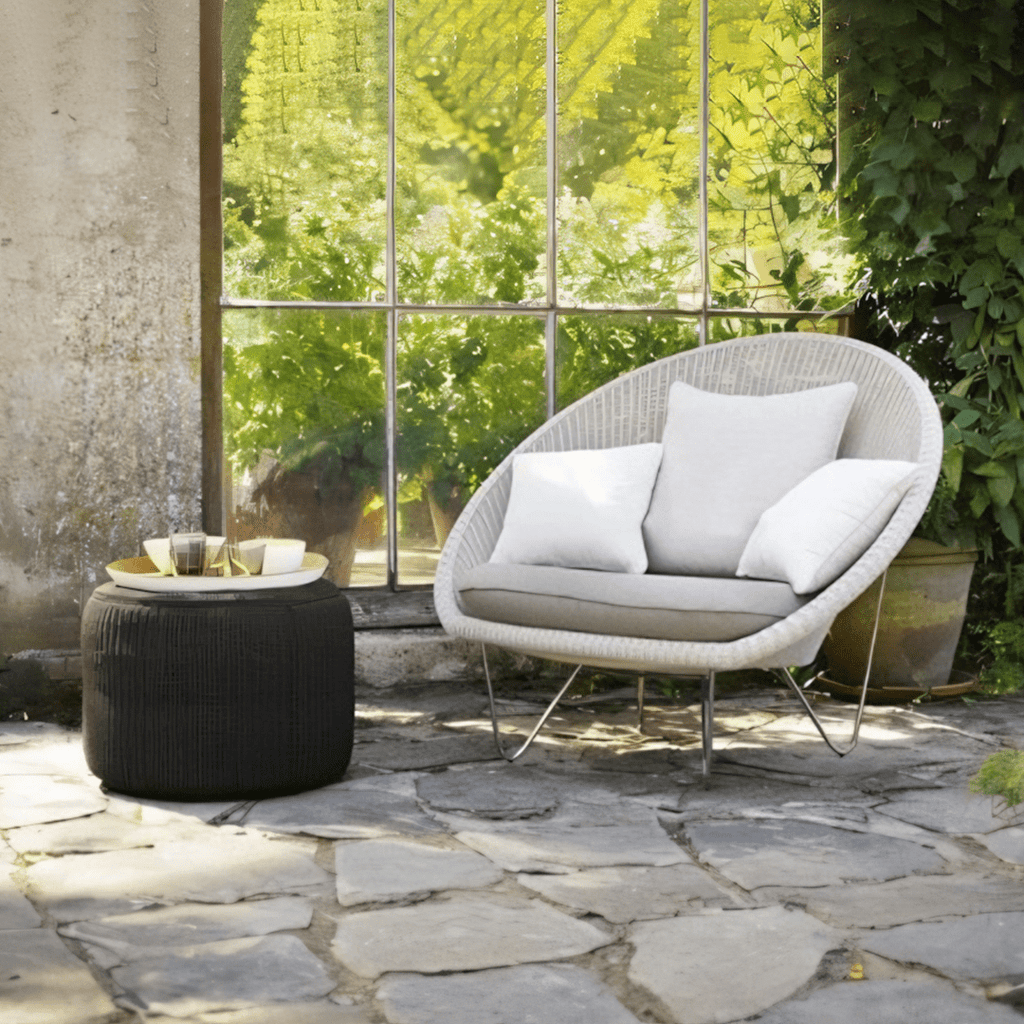 Munkhbat Rattan Garden Chair, Outdoor Lounge Chair - Miola