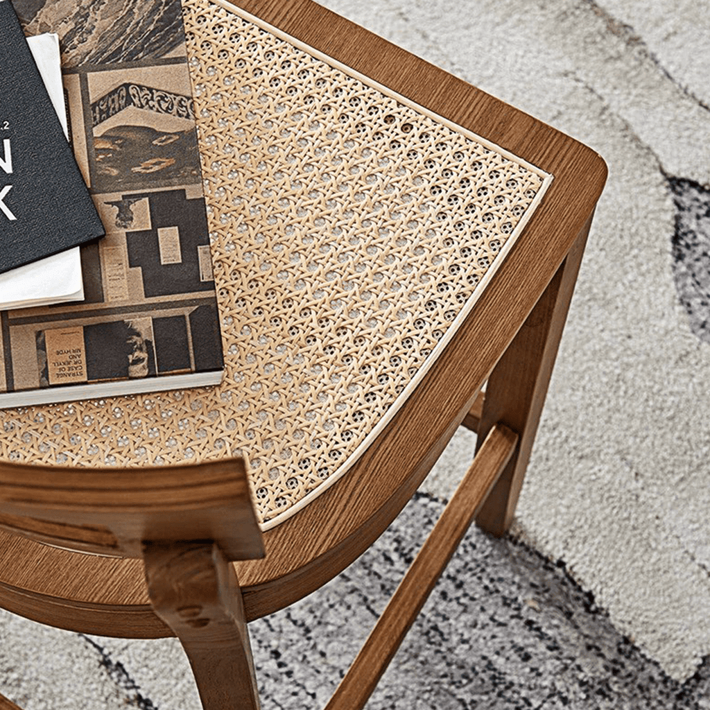 Rico Bar Chair, Rattan & Solid Wood - Miola