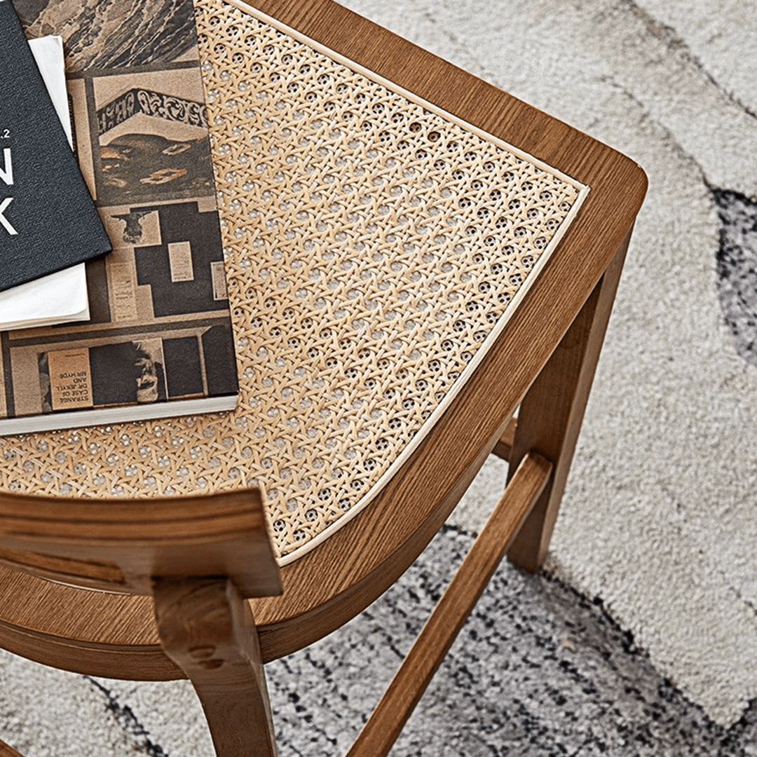 Rico Bar Chair, Rattan & Solid Wood - Miola