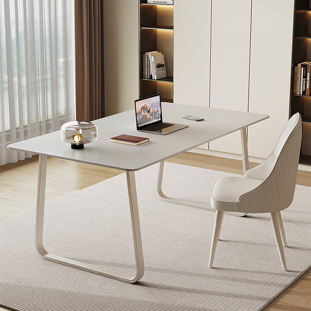 Kwame Office Desk With Office Chair, White - Miola