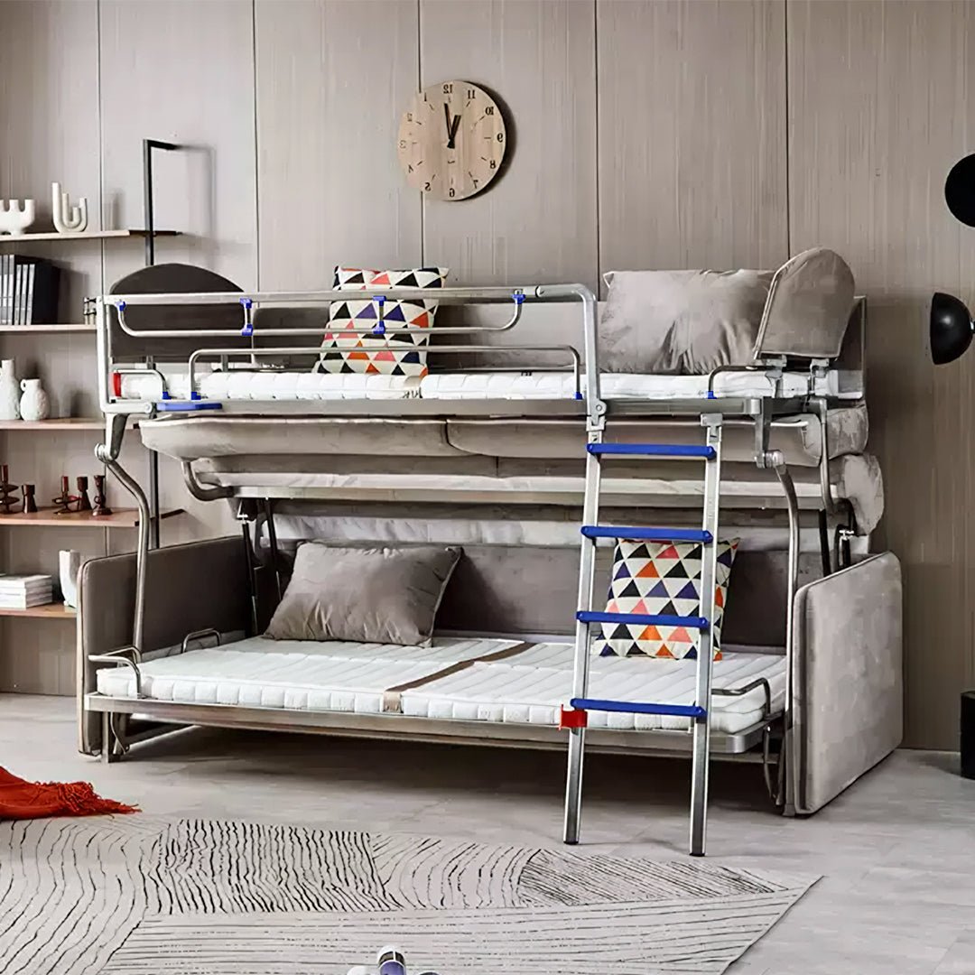 Ramos Two Seater Sofa Bed, Bunk Bed, Flannelette - Miola