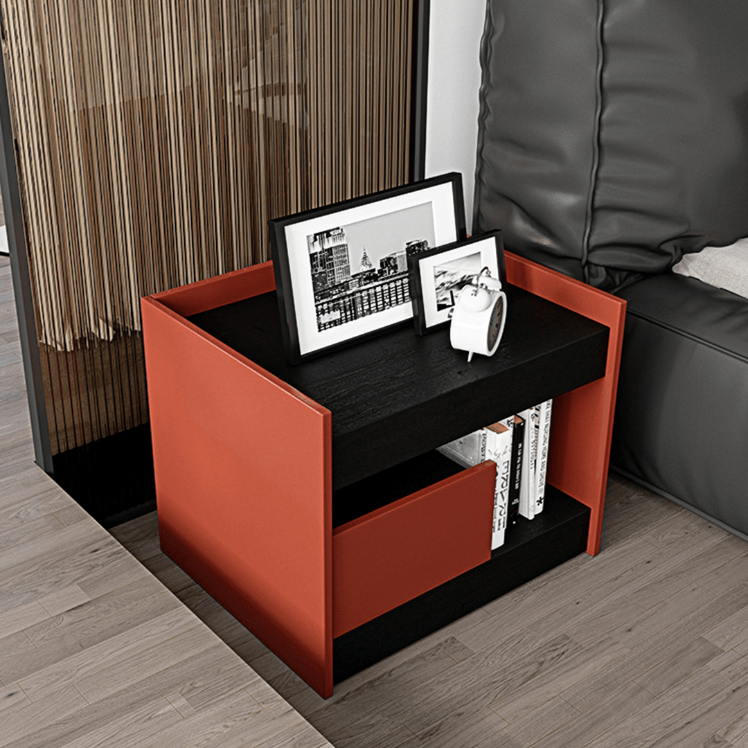 Isolde Wooden Bedside Table - Miola