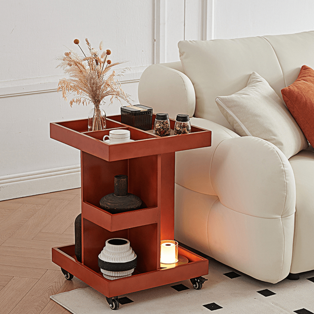 Cassandra Narrow Side Table, Black - Miola