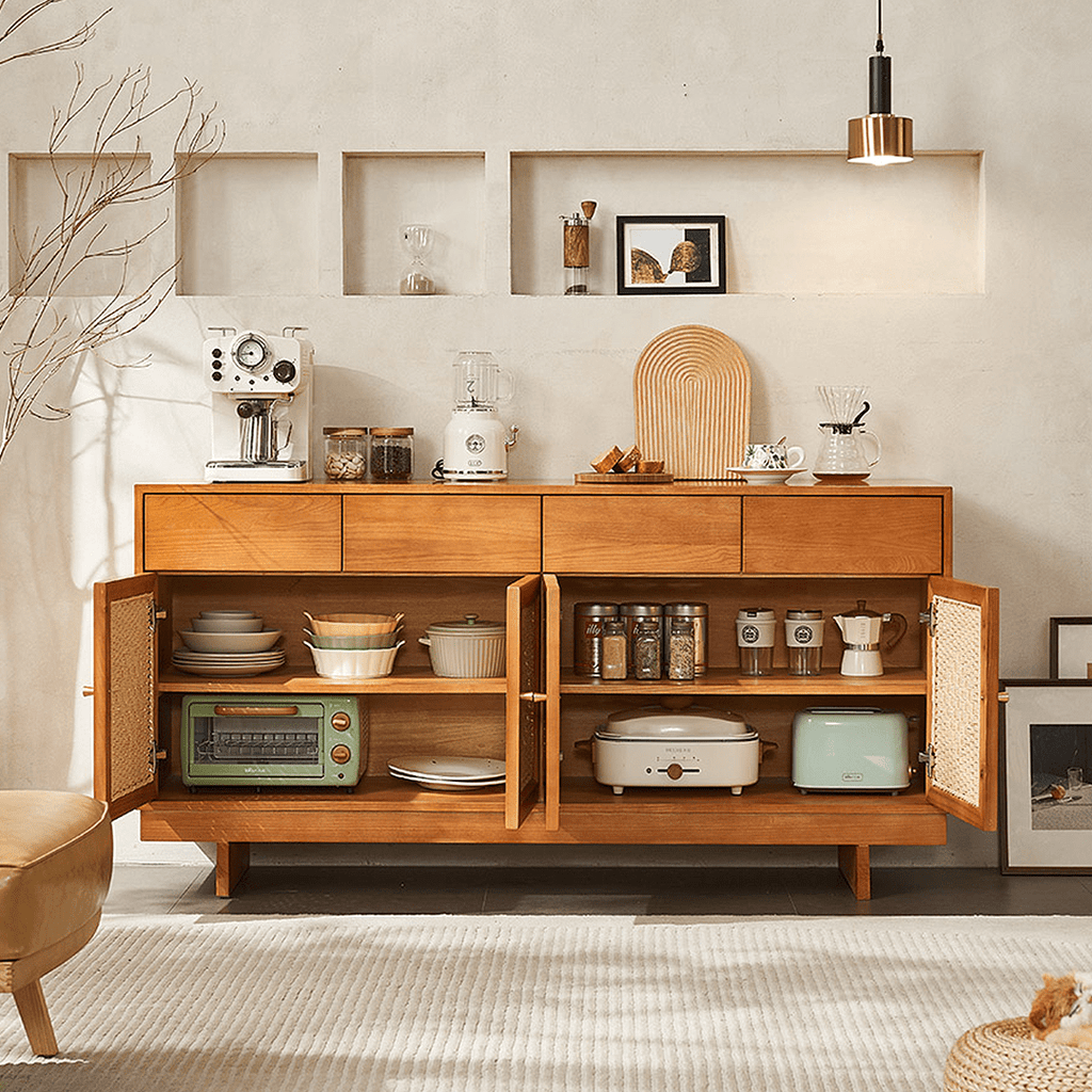 Hadza Narrow Sideboard, Solid Wood - Miola