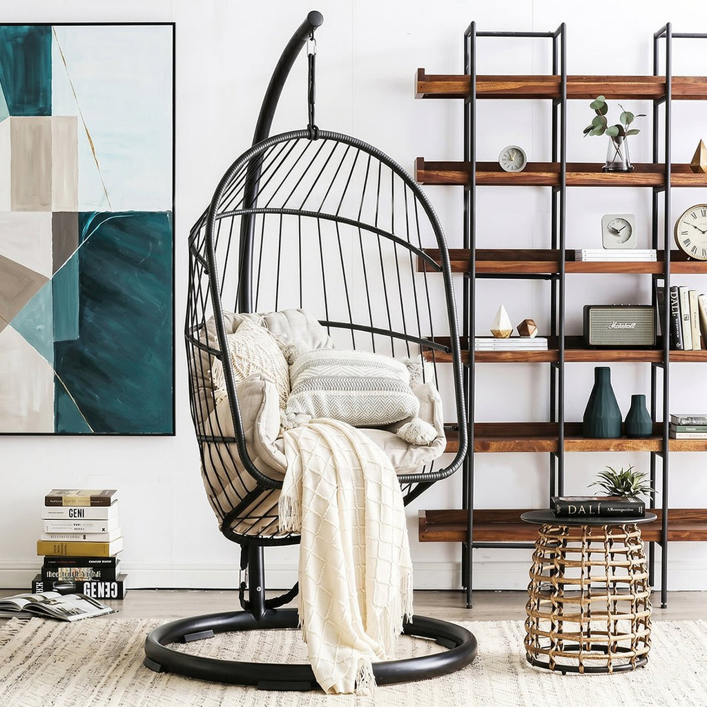 The CAGE Rattan Hanging Chair, Indoor/ Outdoor Furniture - Miola