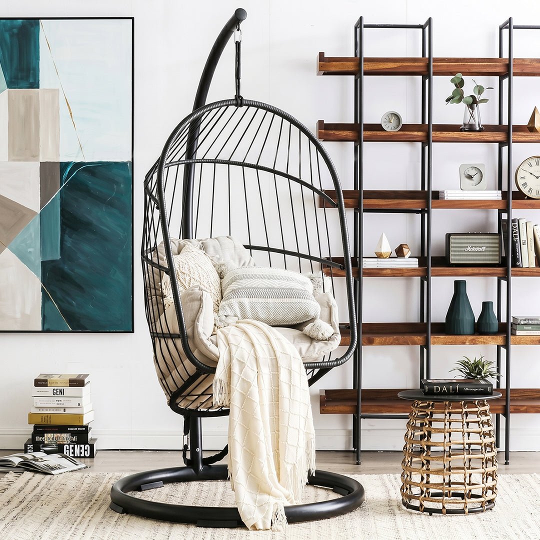 The CAGE Rattan Hanging Chair, Indoor/ Outdoor Furniture - Miola