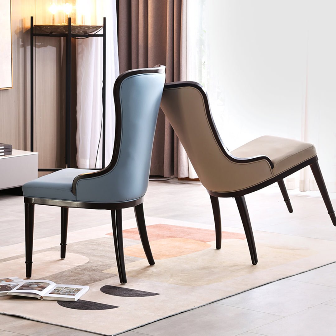 Inoue High Back Dining Chair, Leather - Miola