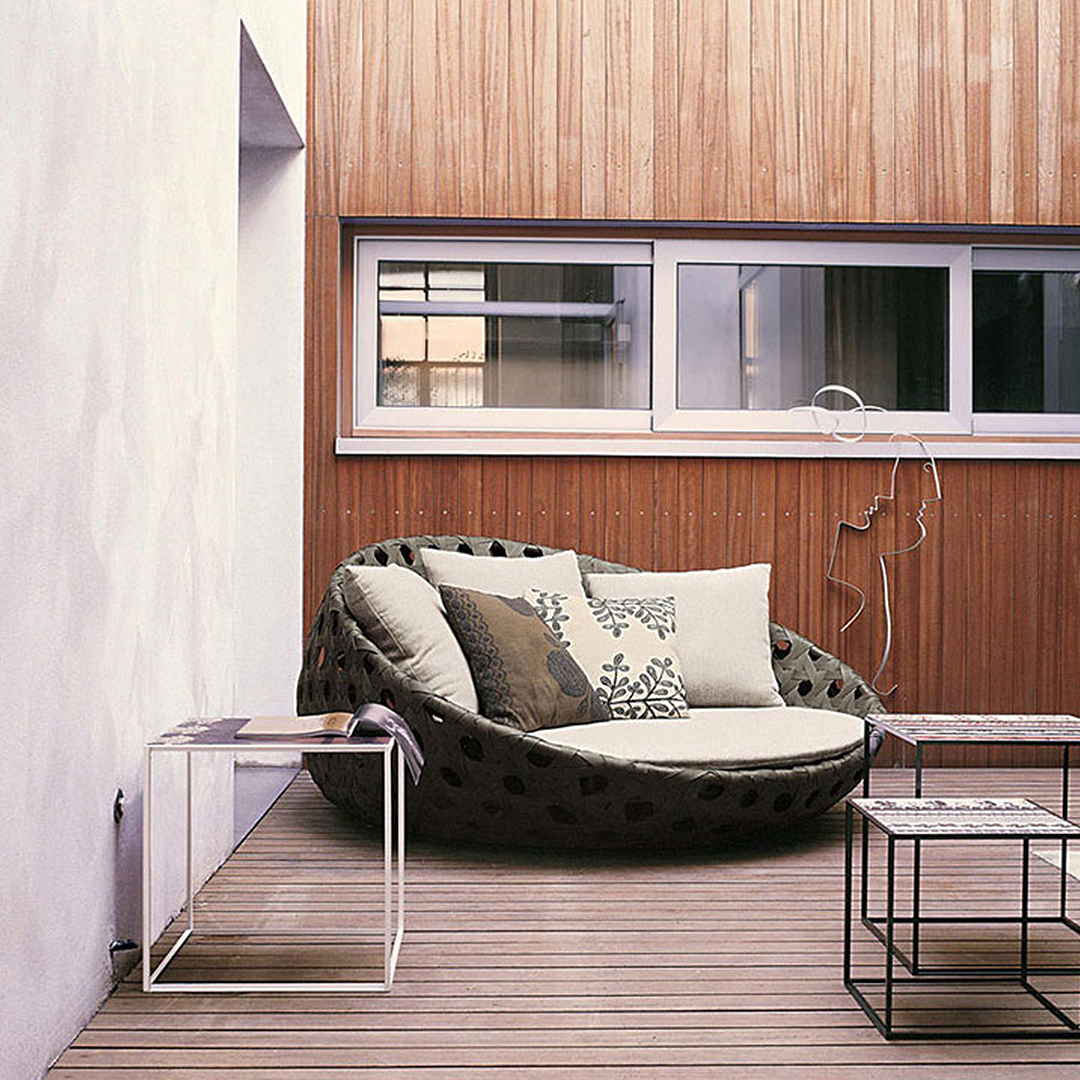 Elysia Rattan Round Outdoor Daybed