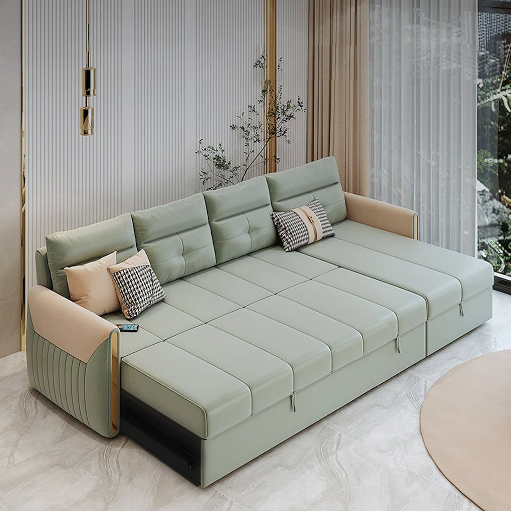 Malhotra L Shape Sofa Bed, Small Corner Sofa Bed - Miola