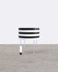 Ebro Side Table, Black And White - Miola