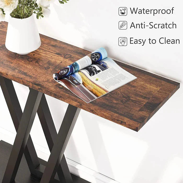 110cm Industrial Console Table for Entryway and Hallway