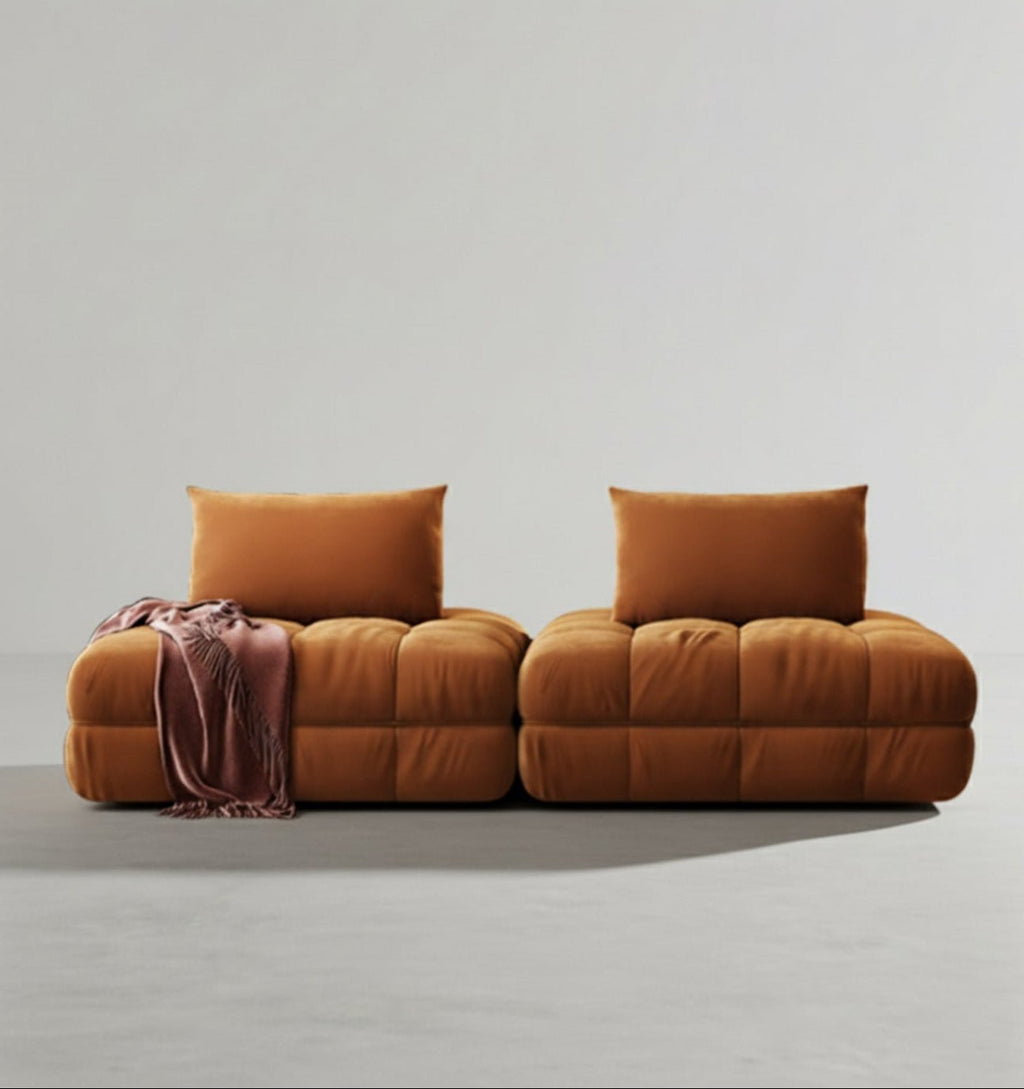 Paloma French Two Seater, Three Seater, Modular Sofa, Velvet - Miola