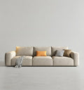 Lionel Three Seater Sofa, Linen - Miola