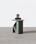 M39 Green Side Table With Side Storage - Miola