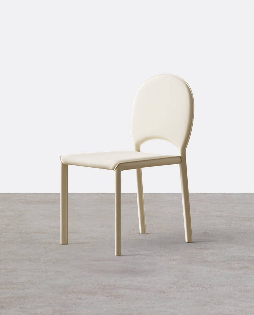 Yedda Dining Chair, Cream - Miola