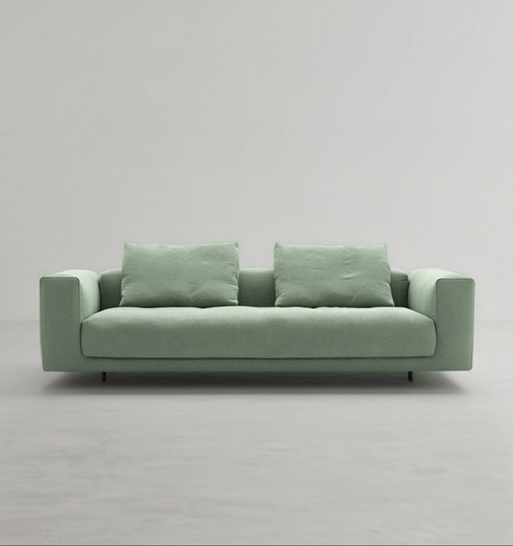 Goswell Two Seater, Three Seater Corner Sofa, Green - Miola