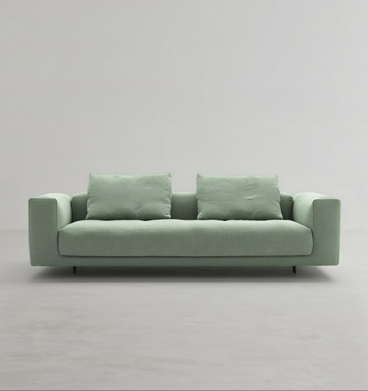 Goswell Two Seater, Three Seater Corner Sofa, Green - Miola