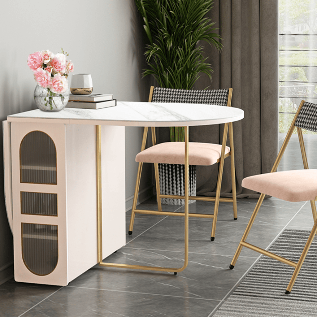 Weilai Concept Signature Folding Dining Table, White, Oval - Miola