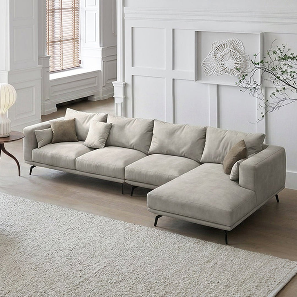 NR23 Three Seater Corner Sofa, Leathaire - Miola