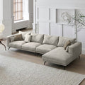 NR23 Three Seater Corner Sofa, Leathaire - Miola