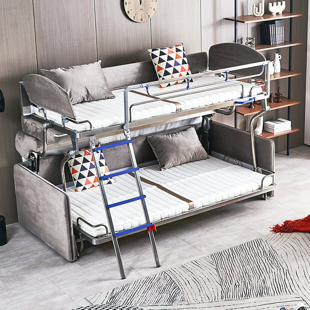Ramos Two Seater Sofa Bed, Bunk Bed, Flannelette - Miola