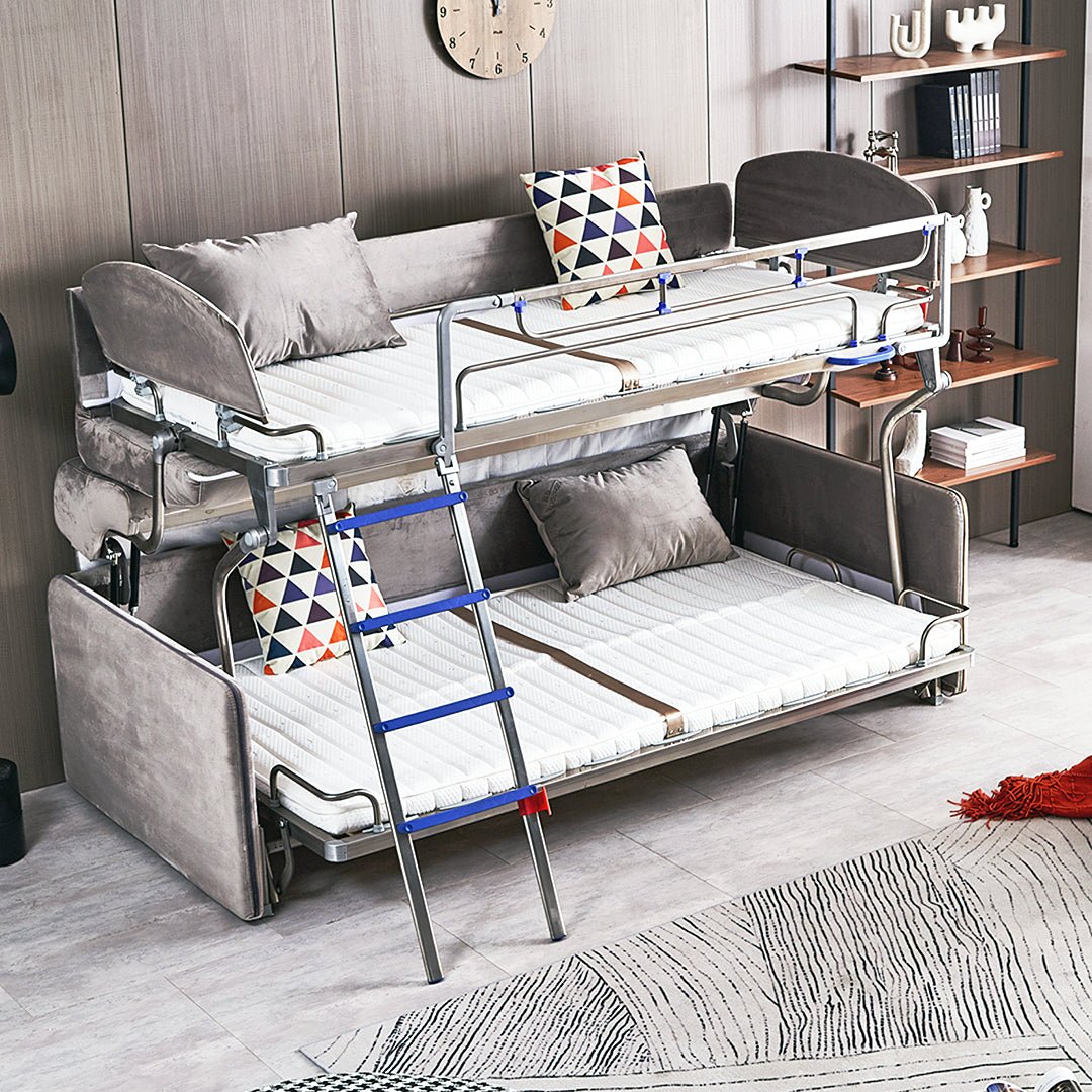 Ramos Two Seater Sofa Bed, Bunk Bed, Flannelette - Miola