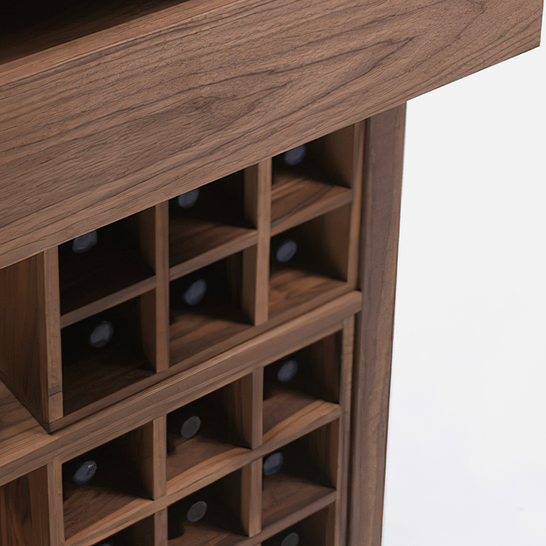 Grace Wine Cabinet, Solid Wood - Miola