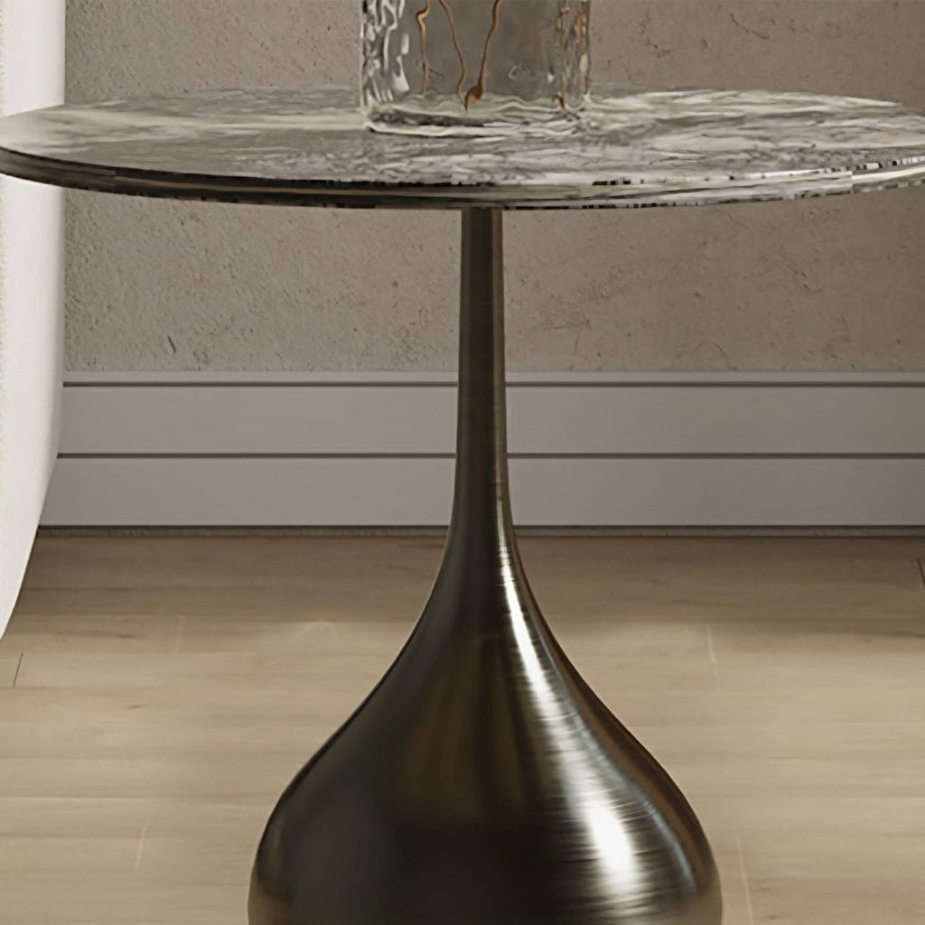 Echevarria Round Side Table, Marble - Miola