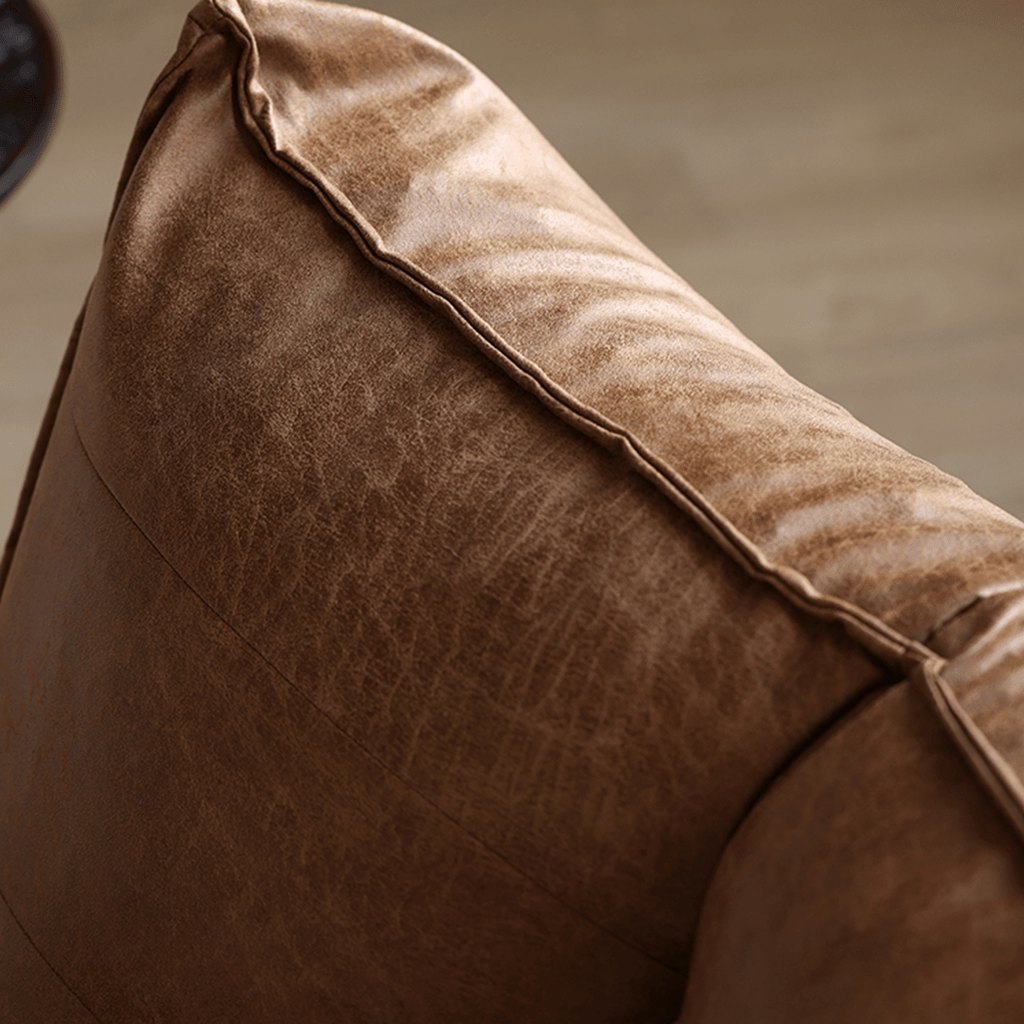 Nalany Lazybag style Bean Bag, Leathaire - Miola