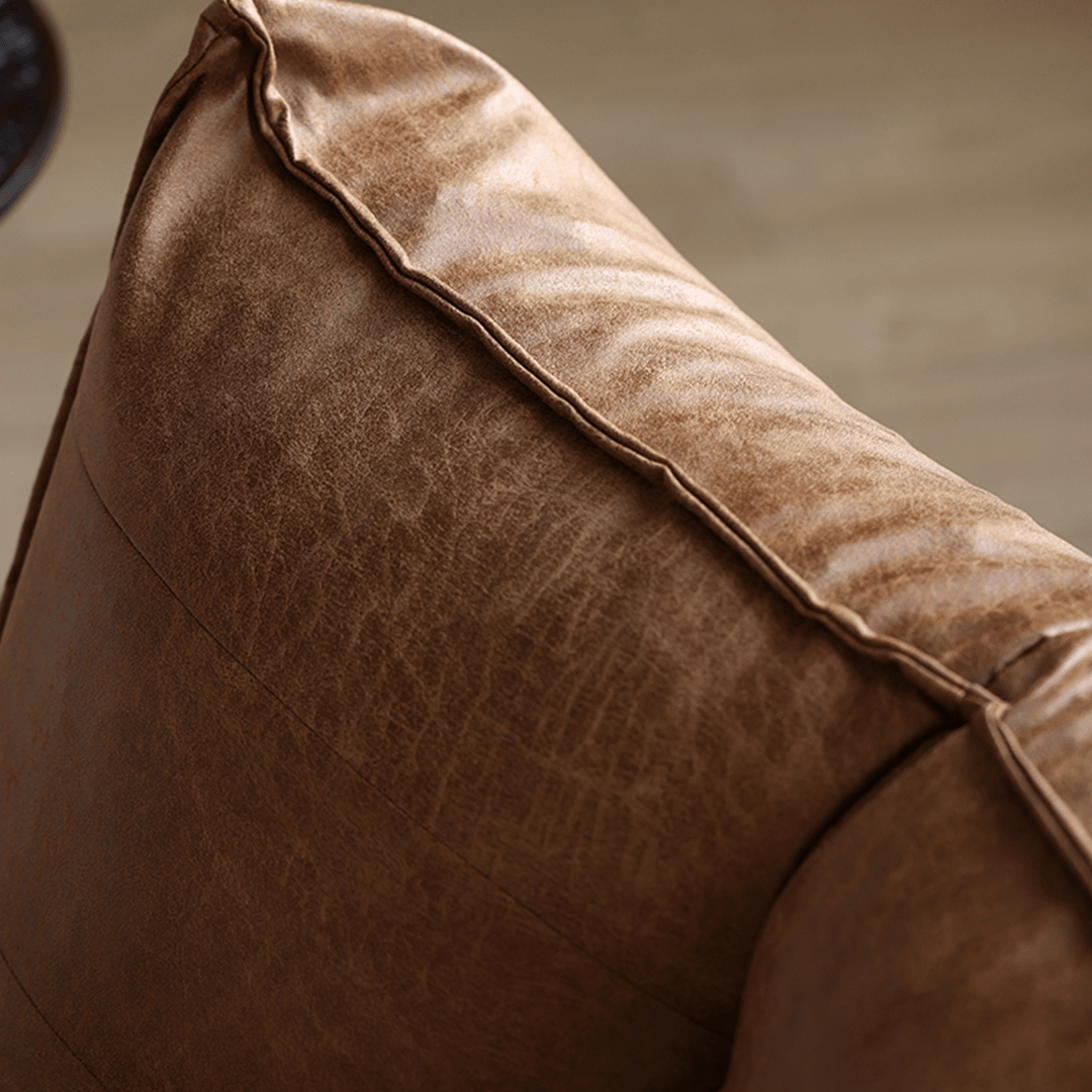 Nalany Lazybag style Bean Bag, Leathaire - Miola