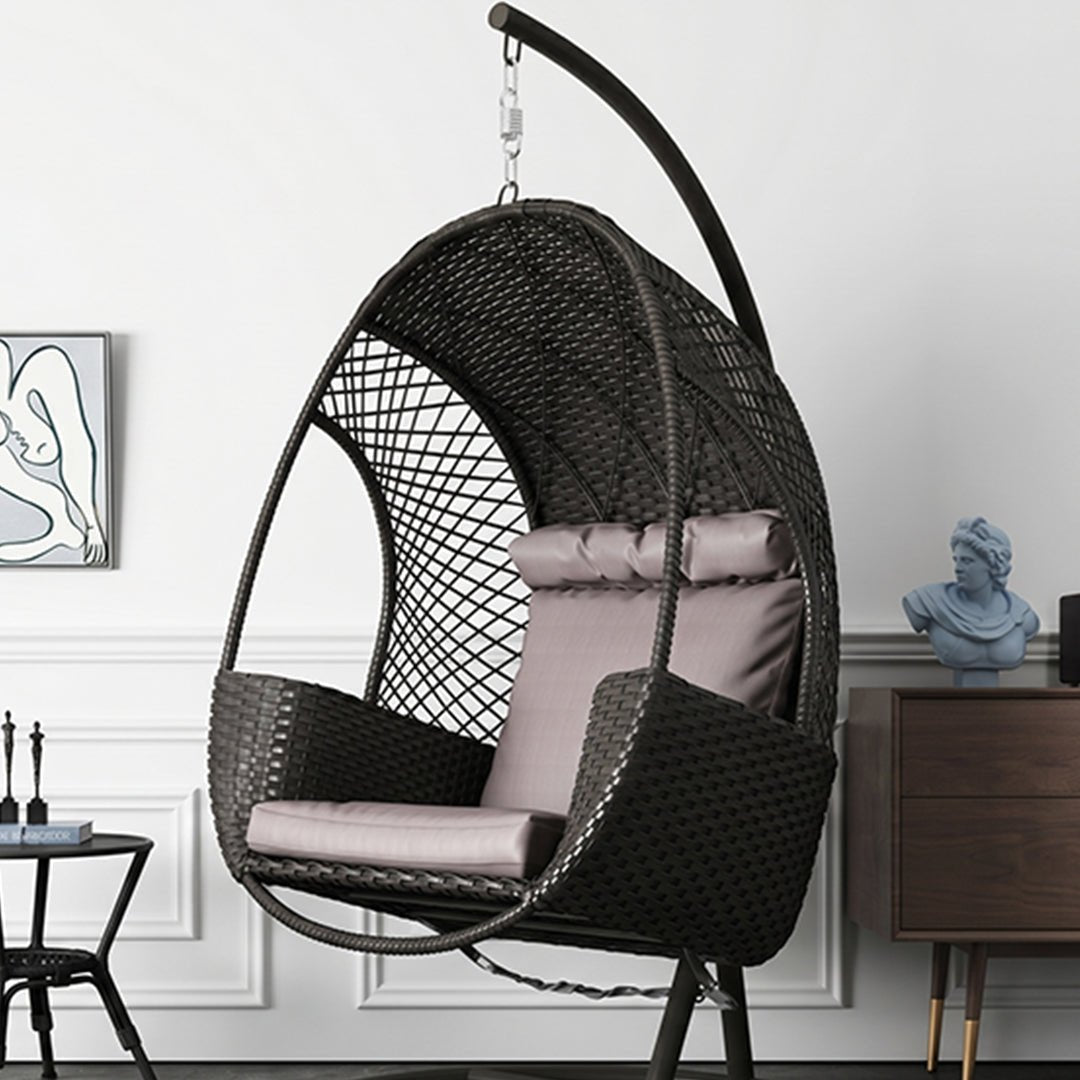 Cottle Rattan Garden Hanging Egg Chair with Stand, Indoor/ Outdoor Furniture - Miola