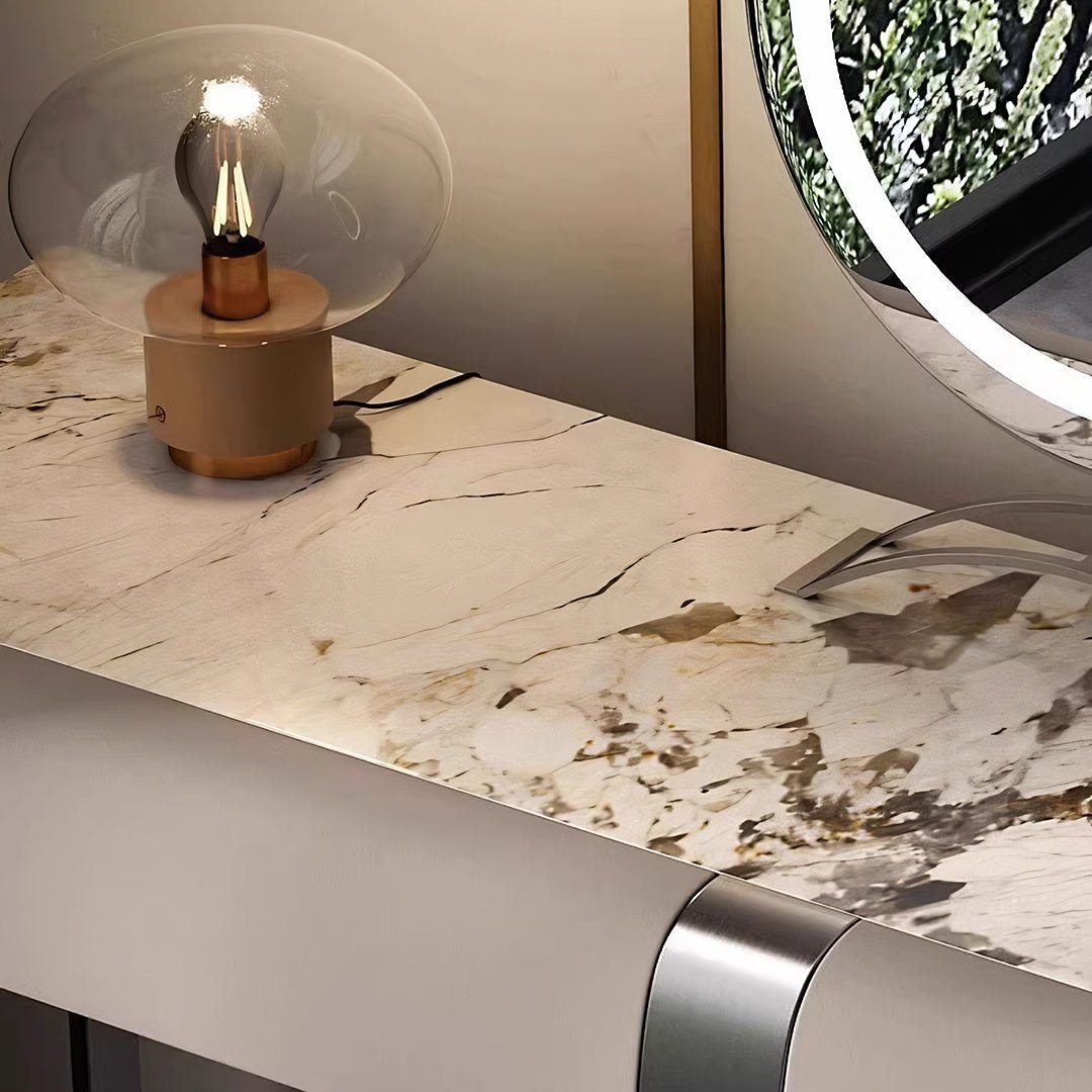 Nisha Dressing Table, Vanity Table With LED Mirror - Miola